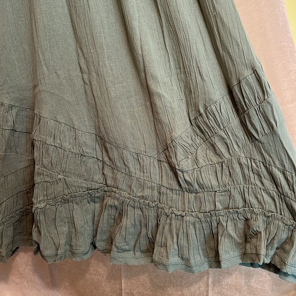Free People So Scenic Mini in Grasslands Green, 100% Cotton, NWT $78 - Picture 11 of 15
